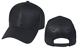 BRAND NEW 2016 Classic PU LEATHER Plain Baseball Cap | Unisex Hat For Men & Women | Adjustable & Structured For Max Comfort | Unique & Timeless Clothing Accessories By Top Level