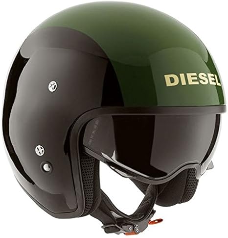 Amazon Diesel ディーゼル Hi Jack Black Green Helmet ジェットヘルメット ブラック グリーン Xl 61 62cm ジェット 車 バイク