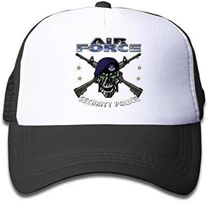 Adjustable Security Police U.S. Air Force Maryland Kids Mesh Trucker Cap Black