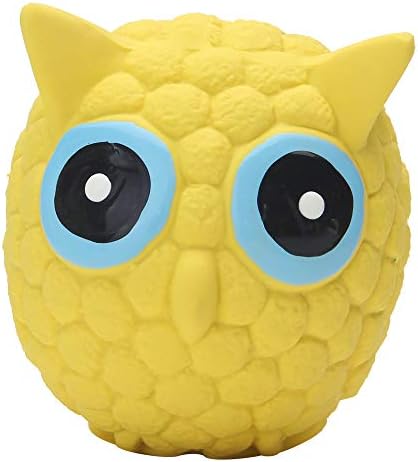 EETOYS Natural Non Toxic Soft Latex Squeaky Dog Chew Toy with Squeaker Floating Bouncing Ball for Interactive Training Fetch and Play