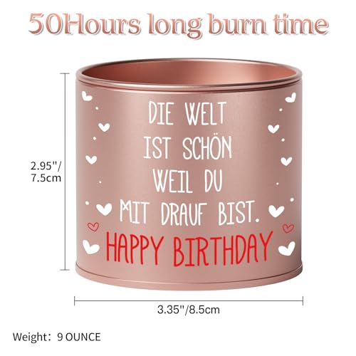 PRSTENLY Birthday Gift for Women, Metal Candle Gifts for Birthday for Wife, Girlfriend, Mum, Sister, Daughter, Best Friend