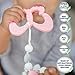 BABY GIRL GIFTS - TEETHING TOYS BPA FREE - Silicone Butterfly Pacifier Clip On Teether With Chewable Beads, Unique Baby Shower Registry Gift for Newborn Infant Girls   