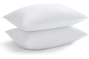 Acanva Bed Pillows for Sleeping, Cooling Hotel Quality with Premium Soft 3D Down Alternative Fill for Back, Stomach or Side Sleepers, King (Pack of 2), White 2 Count