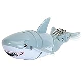 Bits and Pieces - Children's Robotic Swimming Shark - Diving Underwater Bathtub or Pool Toy for Kids