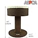 ASPCA Modern Cat Pedestal Bed Furniture Condo for Scratch & Napping, Mochathumb 1