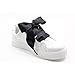 COOL LACE Satin Ribbon Shoelaces Flat Shoe Laces for Sneakers 1 Pair Pack 32mm Wide 3 Different Lengths (Black, 37.4