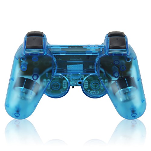 TPFOON Wireless PS2 Dual Vibration Controller for Sony Playstation 2 (Blue) - Thumbnail 5