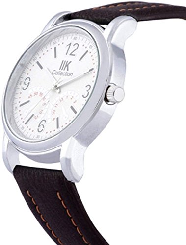 iik collection analogue off-white dial men's and boys watch - iik-519m