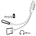 [Upgrade] Iphone 7 / 7 plus Adapter, Compatible IOS 10.3, ATool 2 in 1 Lightning adapter and Charger,Lightning to 3.5mm Audio Earphone Jack Cable - No Calling Function and Music Control (Silver)