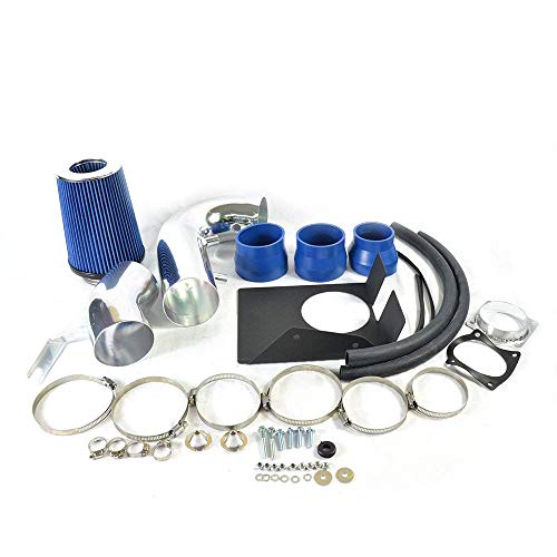 4in Performance Cold Air Intake Kit Compatible for 97-03 Ford F150 Expedition Licoln Navigator 4.6L 5.4L V8 Air intake Replacement w/Intake Pipe Air Filter Heat Shield,Blue