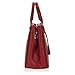 Hynes Victory Womens Classy Satchel Handbag (Red)