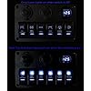 Proelectric-Blue-LED-Light-1-Waterproof-MarineBoat-Car-Switch-Panel-6-Gang-USB-Charger-Voltage-Indicator-Power-Socket-5-pin-On-Off-Rocker-Switch Proelectric-Blue-LED-Light-1-Waterproof-MarineBoat-Car-Switch-Panel-6-Gang-USB-Charger-Voltage-Indicator-Power-Socket-5-pin-On-Off-Rocker-Switch