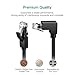 UGREEN Cat6 Ethernet Patch Cable Gigabit Right Angle to RJ45 Network Wire Cord 90 Degree LAN Cable Plug Connector for Mac, Computer, PC, Router, Modem, Printer, Xbox, PS4, PS3, PSP (10FT)