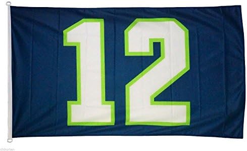 Seattle Football 12 Fan Flags (Navy 12)