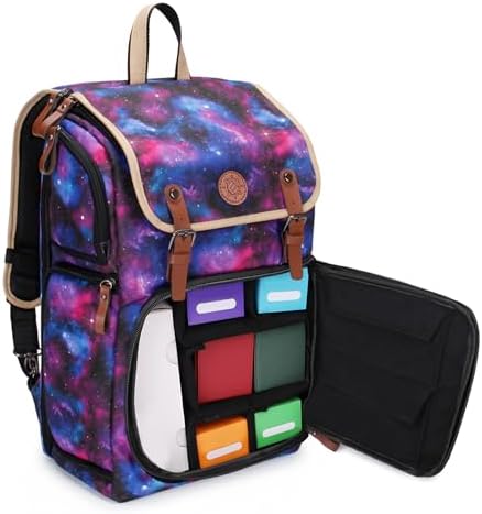 USA Gear Mochila Para MTG – Compatible Con Deckboxes, Separadores Ajustables, Soporte Para Tapete De Juego