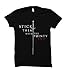 Stick Them with the Pointy End Adult T-Shirt (Large, Black)