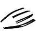 Auto Dynasty Compatible with Corolla E140 4pcs Tape-On Window Visor Deflector Rain Guard