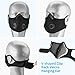 E COASTAL N95 Dust Face Guard, N99 5-Layer PM2.5 Dustproof Face Safety Respirator Face Shield Activated Carbon, N-95 Breathing Balaclava Cover Extra 6 Filters & 4 Valves for Mowing Sports, 1 Pack