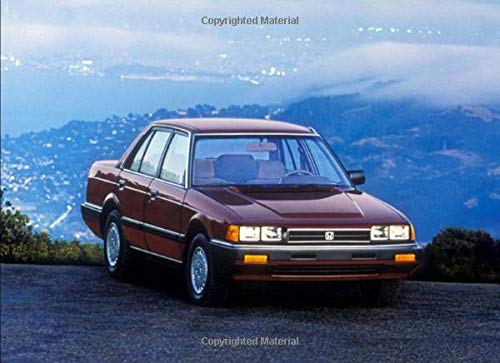 1985 Honda Accord Lx Sedan 120 Pages With 20 Lines You Can Use As A Journal Or A Notebook 8 25 By 6 Inches Ruben Ernie 9781675761328 Amazon Com Books