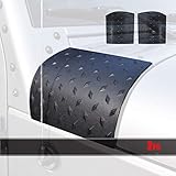 Black Cowl Body Armor Outer Cowling Cover for Jeep Wrangler JK JKU Unlimited Rubicon Sahara X Off Road Sport Exterior Accessories Parts 2007 2008 2009 2010 2011 2012 2013 2014 2015 2016 2017 G016JP