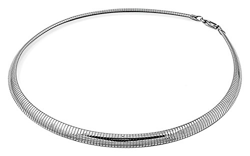 Sac SilverSterling Silver Omega Chain 6mm Solid 925 Italy New Necklace
