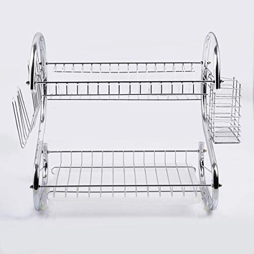 Better Chef DR-22, 22-Inch, Chrome Plated, S-Shaped, Rust-Resistant, 2-Tier Dishrack