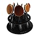 Cosmetic Tool,TOOPOOT 10 Hole Oval Makeup Brush Holder Drying Rack Organizer (black)