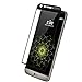 LG G5 Screen Protector [3D Full Curved Edge] [Tempered Glass] [Colored Edge], Popsky Ultra Clear 9H Hardness Scratch Proof Protective Film (Black)