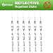 Besmon Woodpecker Bird Scare Devices，Reflective Scare Rods Control Device to Keep Birds Away From Patio Pool（Christmas Reflective Strip Hanging Home as Decoration）(6 Pack)