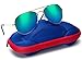 Kids Junior Aviator Classic Sunglasses Metal Frame Reflective Lenses By Comcl