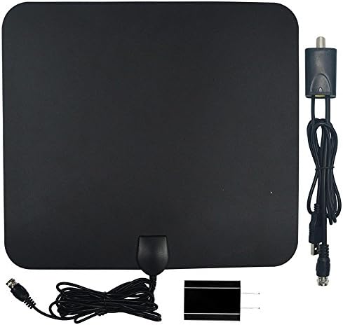 Chipman Amplified HDTV Antenna - 50 Mile Range with Detachable Amplifier Power Supply for the Highest Performance and 10ft Coax Cable