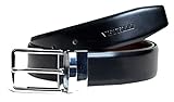 Vetelli Reversible Belt For Men: Hand-Made From Genuine Leather (Black/Brown)