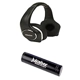 Denon AH-D340 Music Maniac On-Ear Headphones Plus A JuiceBar Black Power Tube Charger