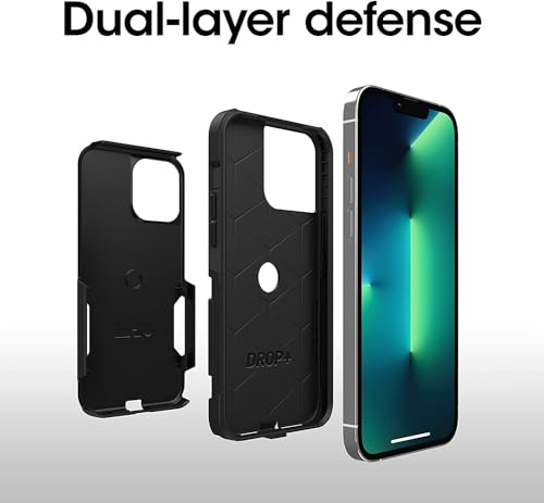 OtterBox iPhone 13 Pro Max & iPhone 12 Pro Max Commuter Series Case - Black, Slim & Tough, Pocket-Friendly, with Port Protection