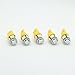Hercoo Pack of 5pcs 168 W5W T10 5050 SMD LED Bulb Roof Cab Marker for 99-14 Ford Pickup - Amber