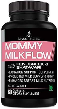 Kayosnaturals Mommy Milkflow With Fenugreek & Shatavari - 60 Capsules
