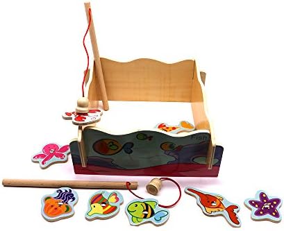 Magnetic Fishing Game for Toddlers and Children - Foldable Perfect Activity and Educational Travel Toy for Kids - Planes, Cars, Hotels or in the Home