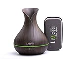 Lissetti Aromatherapy Diffuser 400ml Holiday Edition – Diffuser for Essential Oils - Aroma Diffuser - Ultrasonic Cool Mist Humidifier for Yoga with Portable Essential Oils Storage