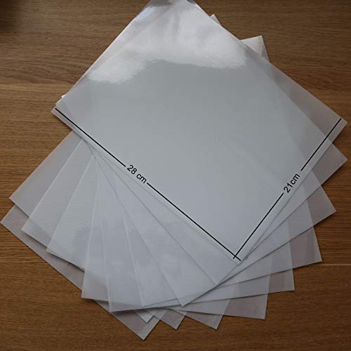 T S S 10 x Sheets (210mm x 280mm) of Acrylic Hot fix Rhinestone Transfer paper/Film for making bling motif, Suitable for multiple use, Mylar Paper