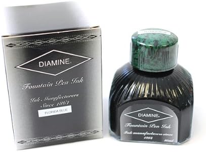Diamine 80 ml Bottle Fountain Pen Ink, Aqua Blue