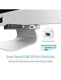 ORICO Cable de extensión USB 3.0 Hub Superspeed adaptador para 21.5 inch iMac, color blanco