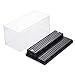 Acrylic Display Case/Box 2 Steps Perspex Dust Proof Show for Toys,Collector Stackable Clear Storage Display Case,Size 8.0 X 4.2 X 4.0 inchs (Black)