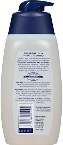 aquaphor baby wash and shampoo 25.4 fluid ounce