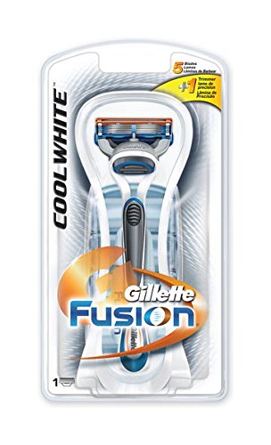 Бритвенный станок Gillette Fusion coolwhite с 1 сменной кассетой (7702018033980)