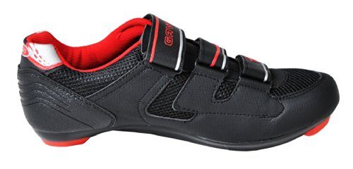 Gavin Men's VELO Road Bike Cycling Shoe, Black/Red, 41 EU