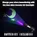 Glow in The Dark Stars with UV Star Booster Flashlight, 200 Stars, with Bonus Moon, 3D Space Rocket, and Mission Guide. Turn Every Night into a Stargazing Space Adventure. Decor for Kids Bedroom.