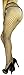 ToBeInStyle Women's Seamless Diamond Net Spandex Nylon Blend Pantyhose - Black - One Size Regular