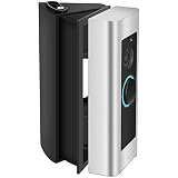 CAVN Angle Mount (30 to 55 Degree) Compatible with Ring Video Doorbell Pro, Angle Mount Replacement Adapter Adjustment Mounting Plate Bracket Wedge Corner Kit with Screwdriver and Screws (Black)