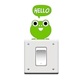 u-hoMEy Removable Frog Switch Wall Window Sticker