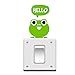 u-hoMEy Removable Frog Switch Wall Window Sticker